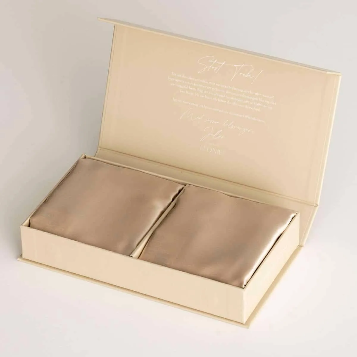 Silkeputetrekk 2-pakk Beige