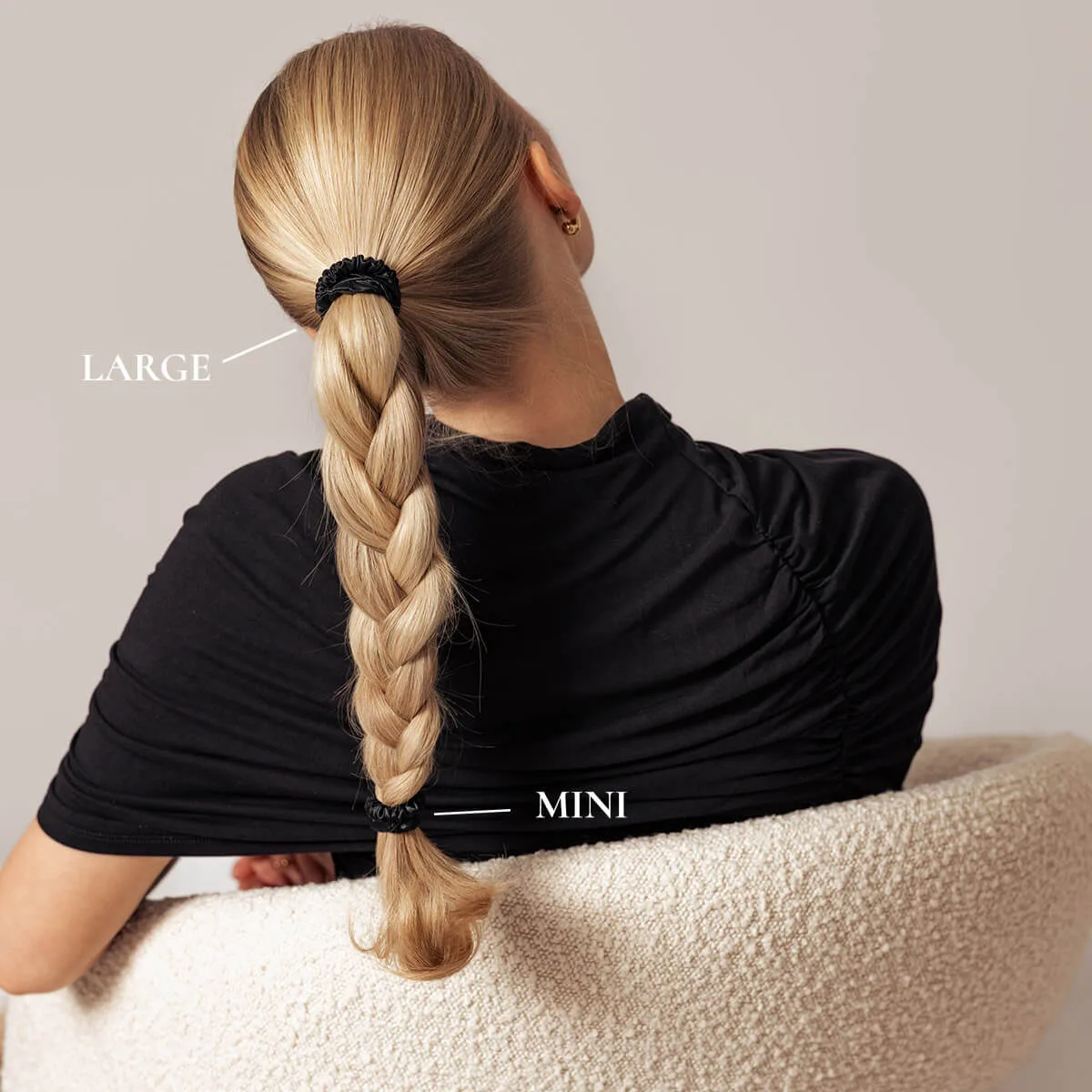 Silkescrunchies i Large og Mini