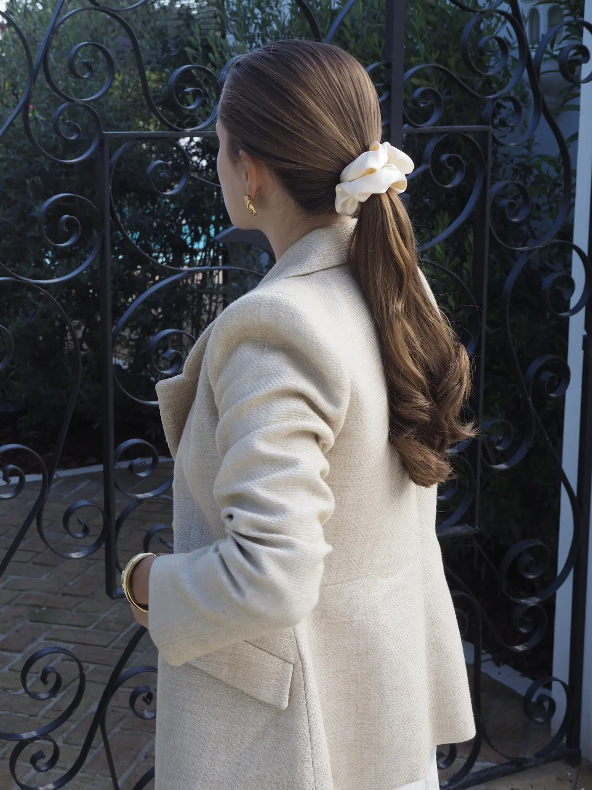 Silkescrunchie i hestehale