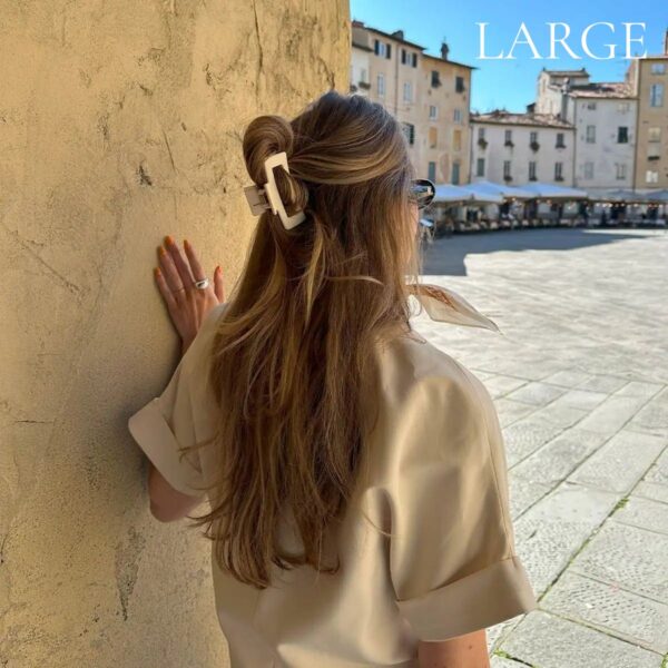 hårklype fra leonie hvit og stor
