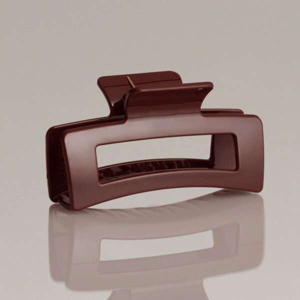 blank burgundy stor hårklype